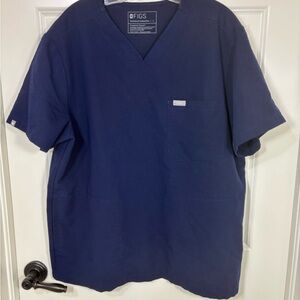 Figs Technical Collection Scrub Top Women’s L Blue
